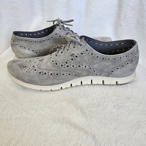 Cole Haan Zerogrand stitchlite Women Oxford Sneaker Comfort Shoes Gray Sz 9 1/2B - Picture 4 of 9